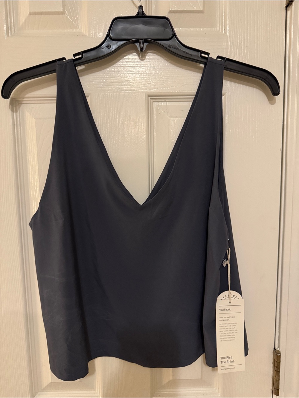 Vuori Slate Blue /grey V-Neck Bandeau Tank